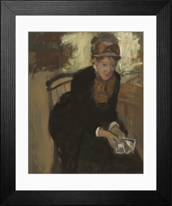 Framed Print : Mary Cassatt, c. 1880-1884. Creator: Edgar Degas Framed Print : Mary Cassatt, c. 1880-1884. Creator: Edgar Degas