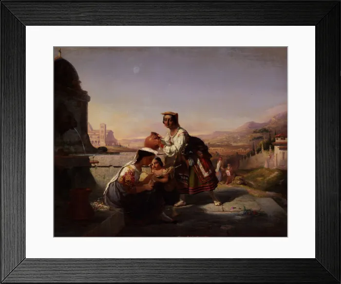 Framed Print : Italian Scene, 1860. Creator: William Tolman Carlton Framed Print : Italian Scene, 1860. Creator: William Tolman Carlton