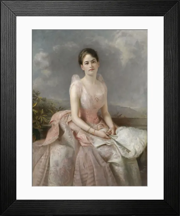 Framed Print : Juliette Gordon Low, 1887. Creator: Edward Hughes Framed Print : Juliette Gordon Low, 1887. Creator: Edward Hughes