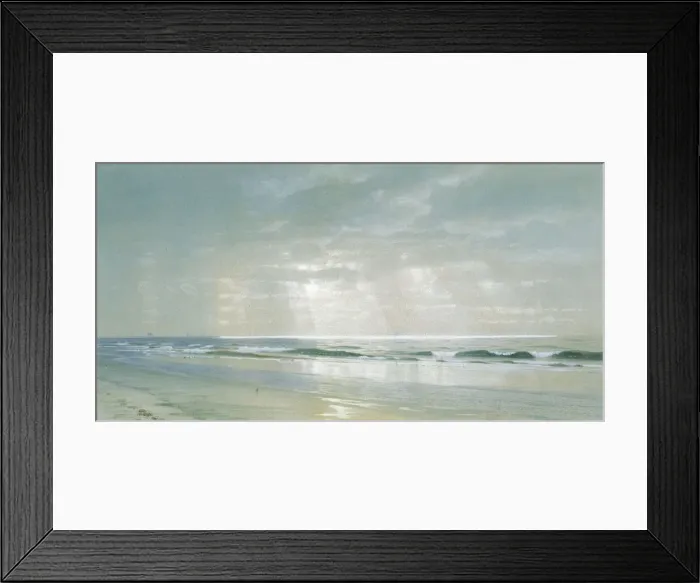 Framed Print : Surf, 1870. Creator: William Trost Richards Framed Print : Surf, 1870. Creator: William Trost Richards