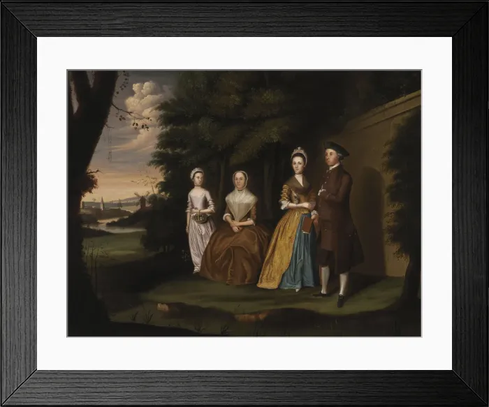 Framed Print : The Wiley Family, 1771. Creator: William Williams Framed Print : The Wiley Family, 1771. Creator: William Williams