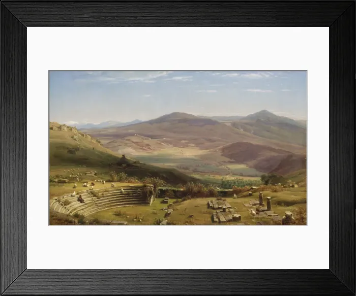 Framed Print : The Amphitheatre of Tusculum and Albano Mountains, Rome, 1860 Framed Print : The Amphitheatre of Tusculum and Albano Mountains, Rome, 1860