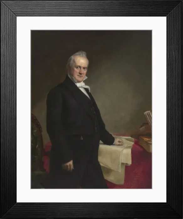 Framed Print : James Buchanan, 1859. Creator: George Peter Alexander Healy Framed Print : James Buchanan, 1859. Creator: George Peter Alexander Healy