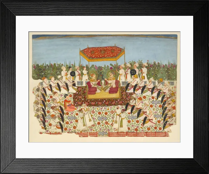 Framed Print : Darbar Mirza Maharai Lakhpatiji, 1750. Creator: Unknown Framed Print : Darbar Mirza Maharai Lakhpatiji, 1750. Creator: Unknown