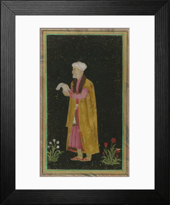 Framed Print : A portrait of I timad ad-Dawlah, 18th century. Creator: Unknown Framed Print : A portrait of I timad ad-Dawlah, 18th century. Creator: Unknown