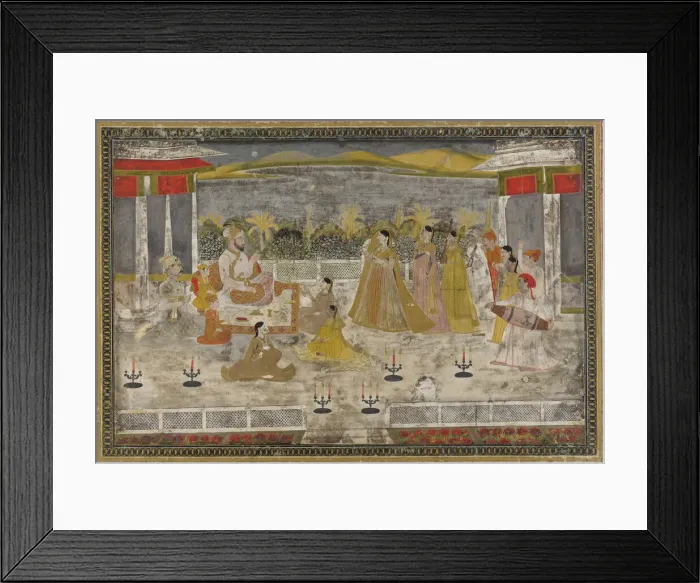 Framed Print : A Palace scene, 18th century. Creator: Unknown