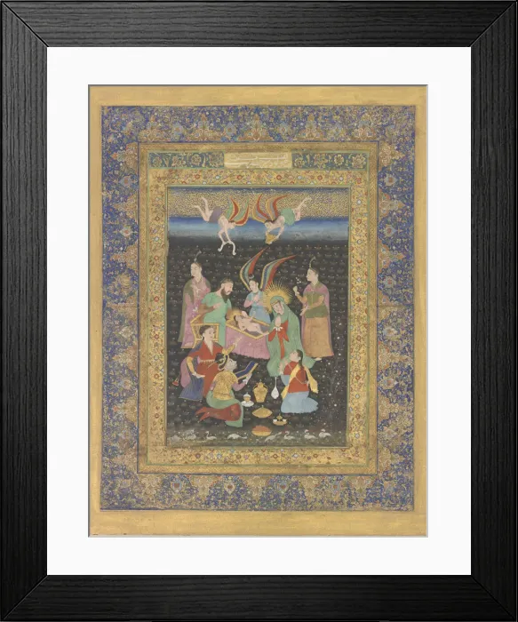 Framed Print : Adoration of the Christ Child, ca. 1630. Creator: Unknown Framed Print : Adoration of the Christ Child, ca. 1630. Creator: Unknown