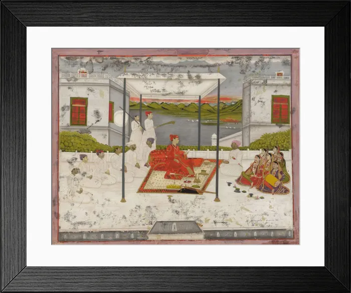 Framed Print : A Prince holding an audience, ca. 1750. Creator: Unknown Framed Print : A Prince holding an audience, ca. 1750. Creator: Unknown