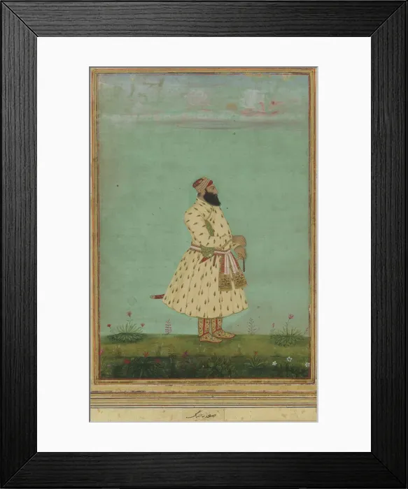 Framed Print : Portrait of Safdar Jang, early 18th century. Creator: Unknown