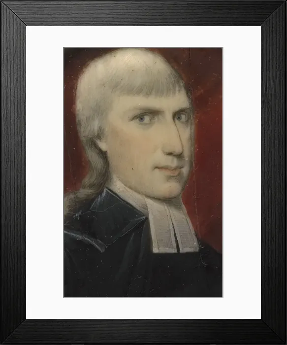 Framed Print : William Linn, early 1790s. Creator: Archibald Robertson Framed Print : William Linn, early 1790s. Creator: Archibald Robertson