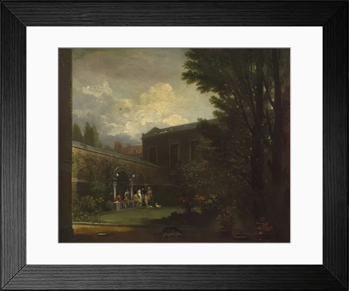 Framed Print : West Family in the Studio Garden, 1808-1809. Creator: Benjamin West Framed Print : West Family in the Studio Garden, 1808-1809. Creator: Benjamin West