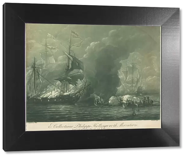 Shipping Scene from the Collection of Philip Hollingworth, 1720s. Creator: Elisha Kirkall