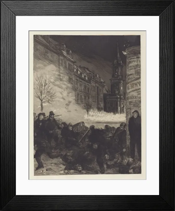 Framed Print : Marztage II (March Days II), 1883. Creator: Max Klinger Framed Print : Marztage II (March Days II), 1883. Creator: Max Klinger
