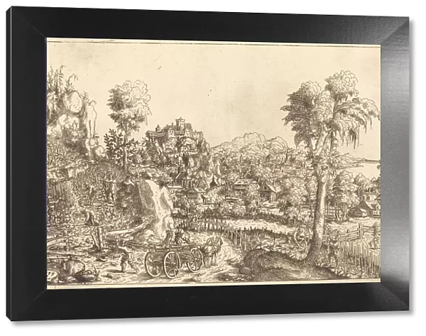 Landscape with a Vineyard, 1559. Creator: Hans Sebald Lautensack