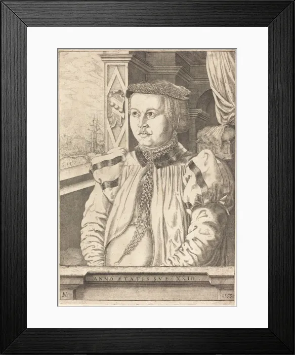 Framed Print : Lady von Eckh (born Piencsenau), 1553. Creator: Hans Sebald Lautensack Framed Print : Lady von Eckh (born Piencsenau), 1553. Creator: Hans Sebald Lautensack