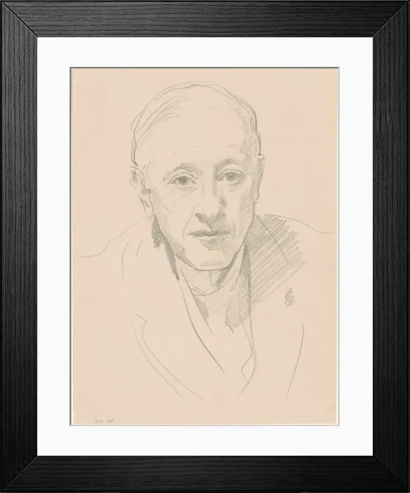 Framed Print : Bust of a Man, 1880-1905. Creator: John Singer Sargent Framed Print : Bust of a Man, 1880-1905. Creator: John Singer Sargent