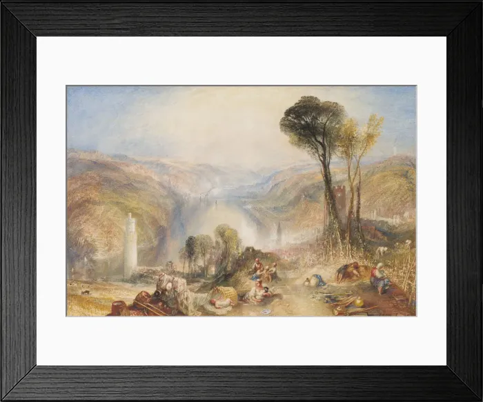 Framed Print : Oberwesel, 1840. Creator: JMW Turner Framed Print : Oberwesel, 1840. Creator: JMW Turner