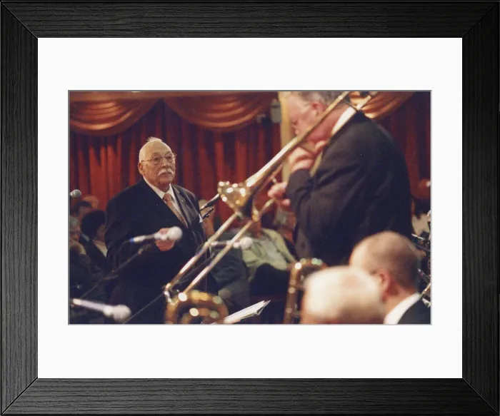 Framed Print : Stan Reynolds Big Band, New Milton, 2008. Creator: Brian Foskett Framed Print : Stan Reynolds Big Band, New Milton, 2008. Creator: Brian Foskett