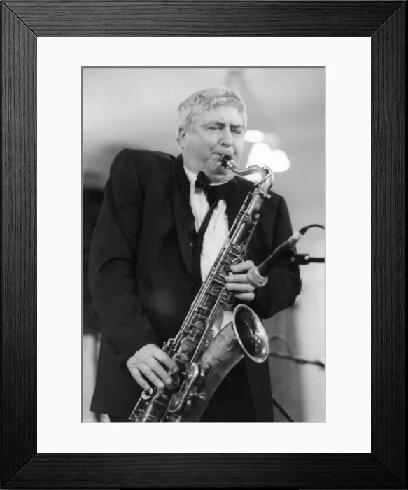 Framed Print : Tony Coe, Stan Reynolds Big Band, New Milton, 2008. Creator: Brian Foskett Framed Print : Tony Coe, Stan Reynolds Big Band, New Milton, 2008. Creator: Brian Foskett