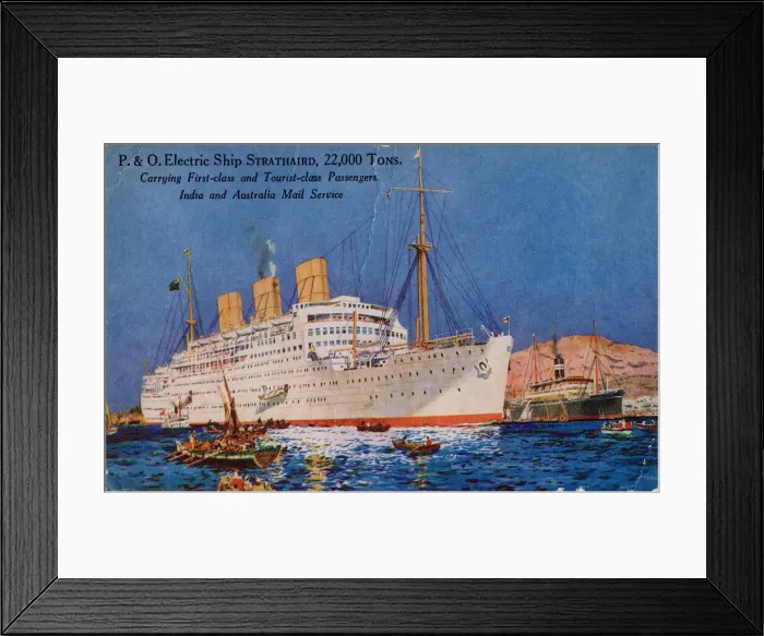 Framed Print : P. & O. Electric Ship Strathaird, 22, 000 Tons, 1932. Creator: Unknown Framed Print : P. & O. Electric Ship Strathaird, 22, 000 Tons, 1932. Creator: Unknown