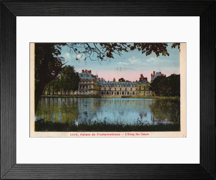 Framed Print : The Carp Pond, Palace of Fontainebleau, 1930s. Creator: Unknown Framed Print : The Carp Pond, Palace of Fontainebleau, 1930s. Creator: Unknown