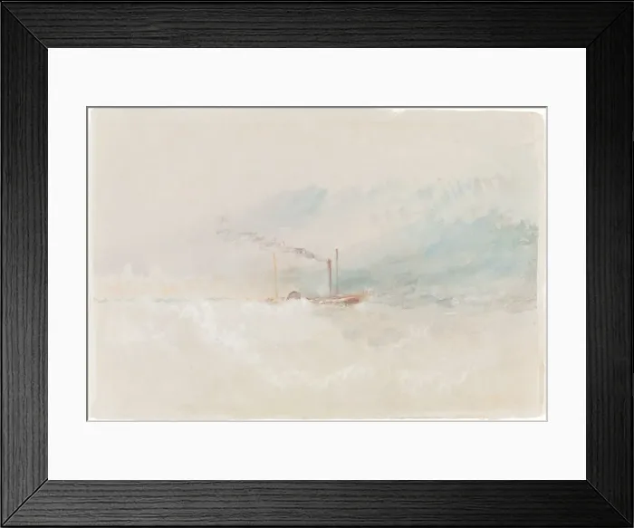 Framed Print : A Packet Boat off Dover, c. 1836. Creator: JMW Turner Framed Print : A Packet Boat off Dover, c. 1836. Creator: JMW Turner
