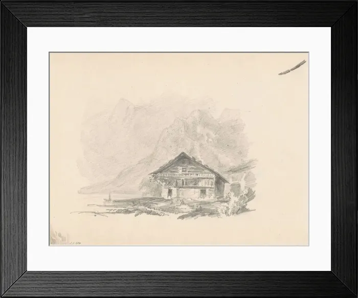 Framed Print : Swiss Chalet, 1869. Creator: John Singer Sargent Framed Print : Swiss Chalet, 1869. Creator: John Singer Sargent