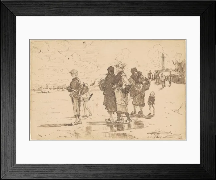 Framed Print : En route pour la peche (Setting Out to Fish), 1878. Creator: John Singer Sargent Framed Print : En route pour la peche (Setting Out to Fish), 1878. Creator: John Singer Sargent