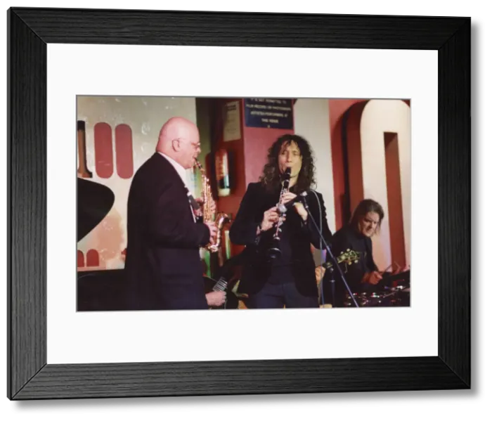 Framed Print : John Altman and Julian Marc Stringle, NJA Benefit, 100 Club Oxford Street, London, 2008 Framed Print : John Altman and Julian Marc Stringle, NJA Benefit, 100 Club Oxford Street, London, 2008