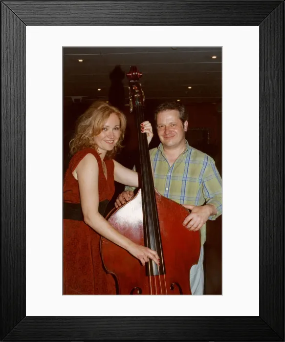 Framed Print : Nicki Parrott, Malcolm Creese, Blackpool Jazz Party, 2007. Creator: Brian Foskett Framed Print : Nicki Parrott, Malcolm Creese, Blackpool Jazz Party, 2007. Creator: Brian Foskett