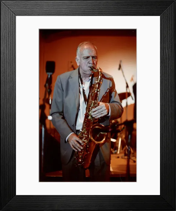 Framed Print : Duncan Lamont, All Star Crescendo Swing Band, Bournemouth 2007. Creator: Brian Foskett Framed Print : Duncan Lamont, All Star Crescendo Swing Band, Bournemouth 2007. Creator: Brian Foskett