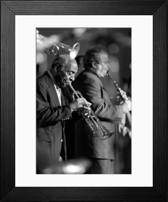 Framed Print : Joe Wilder and Ken Peplowski Swinging Jazz Party, Blackpool, 2005. Creator: Brian Foskett Framed Print : Joe Wilder and Ken Peplowski Swinging Jazz Party, Blackpool, 2005. Creator: Brian Foskett