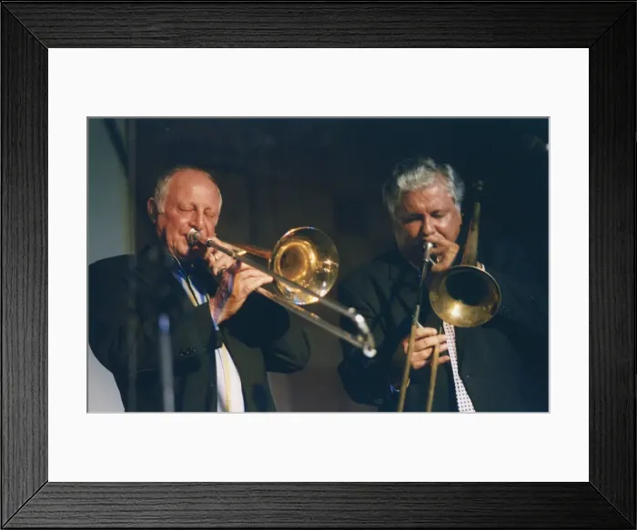 Framed Print : Roy Williams and Dan Barrett, Swinging Jazz Party, Blackpool, 2005 Framed Print : Roy Williams and Dan Barrett, Swinging Jazz Party, Blackpool, 2005