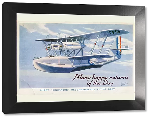 Short Singapore Reconaissance Flying Boat, 1930s. Creator: Unknown