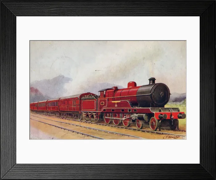 Framed Print : Scotch Express, London Midland & Scottish Railway, 1935. Creator: C. T. Howard Framed Print : Scotch Express, London Midland & Scottish Railway, 1935. Creator: C. T. Howard