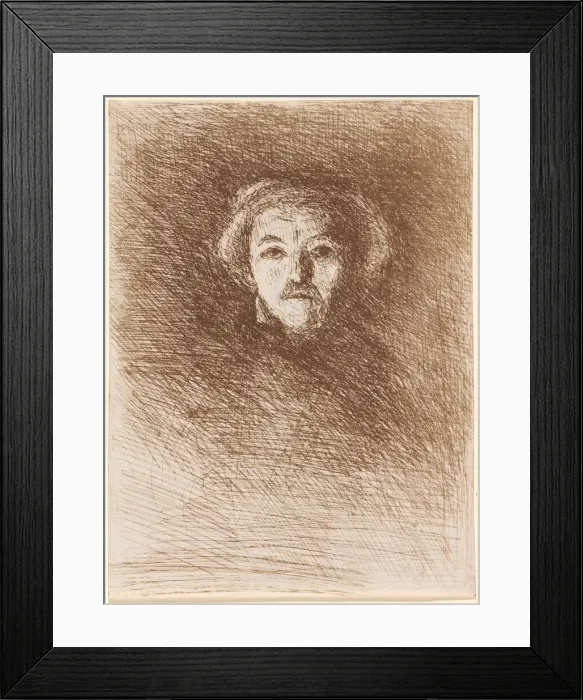 Framed Print : Self-Portrait (Corot par lui-meme), 1858. Creator: Jean-Baptiste-Camille Corot Framed Print : Self-Portrait (Corot par lui-meme), 1858. Creator: Jean-Baptiste-Camille Corot