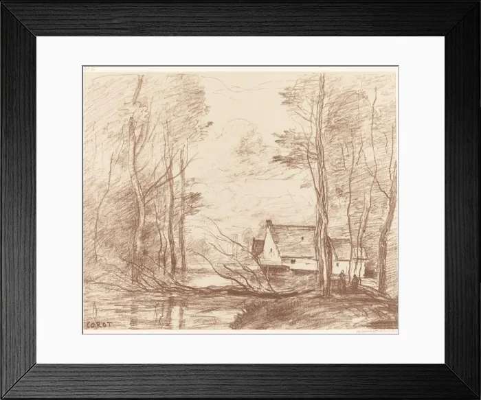 Framed Print : The Mill of Cuincy, near Douai (Le Moulin de Cuincy, pres Douai), 1871 Framed Print : The Mill of Cuincy, near Douai (Le Moulin de Cuincy, pres Douai), 1871