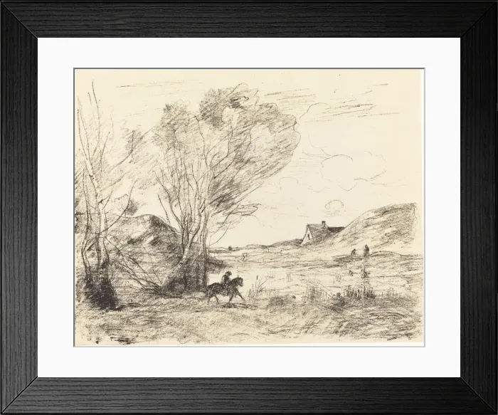 Framed Print : The Rider in the Reeds (Le Cavalier dans les roseaux), 1871 Framed Print : The Rider in the Reeds (Le Cavalier dans les roseaux), 1871