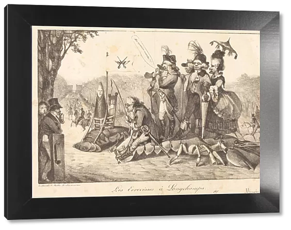 Les Ecrevisses aLongchamps, 1822. Creators: Eugene Delacroix
