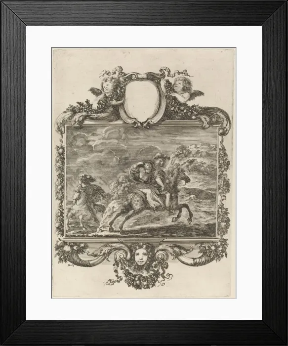 Framed Print : Clovis and Clotilda. Creator: Stefano della Bella Framed Print : Clovis and Clotilda. Creator: Stefano della Bella