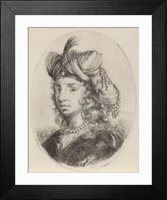 Framed Print : Sultaness Adorned with Pearls, Turned to the Left, 1649 / 1650 Framed Print : Sultaness Adorned with Pearls, Turned to the Left, 1649 / 1650