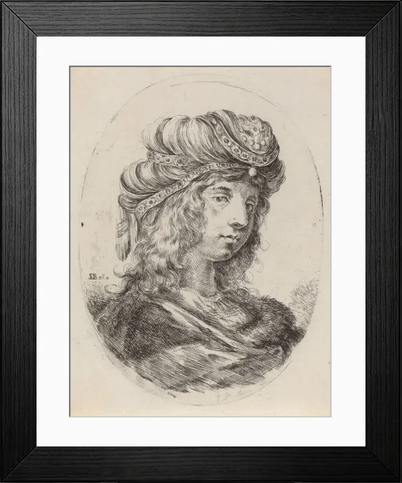 Framed Print : Sultaness in a Banded Turban, Turned to the Right, 1649 / 1650 Framed Print : Sultaness in a Banded Turban, Turned to the Right, 1649 / 1650