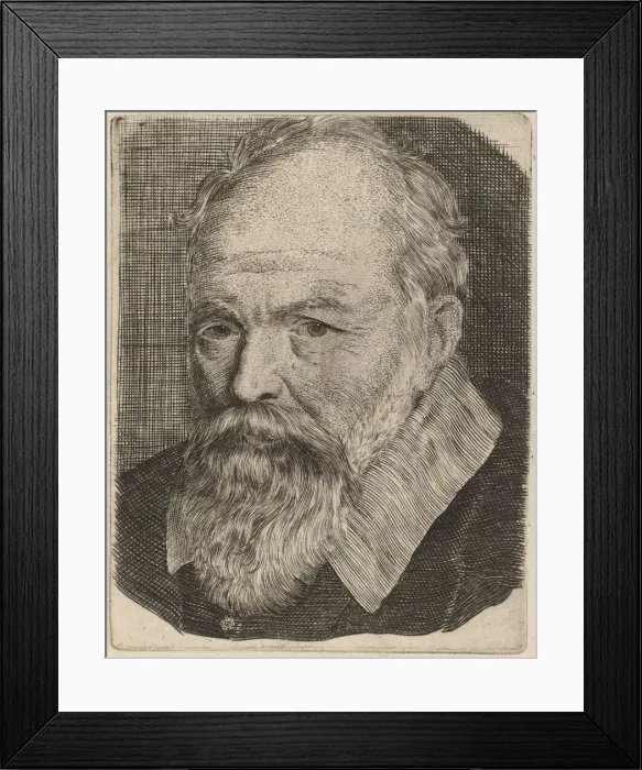 Framed Print : Portrait of a Man. Creator: Stefano della Bella Framed Print : Portrait of a Man. Creator: Stefano della Bella