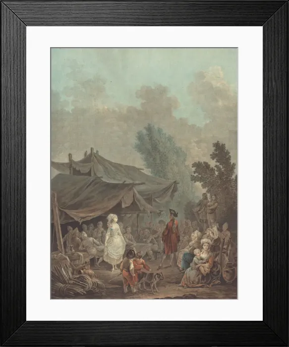 Framed Print : Noce de Village (Village Wedding), 1785. Creator: Charles-Melchior Descourtis Framed Print : Noce de Village (Village Wedding), 1785. Creator: Charles-Melchior Descourtis