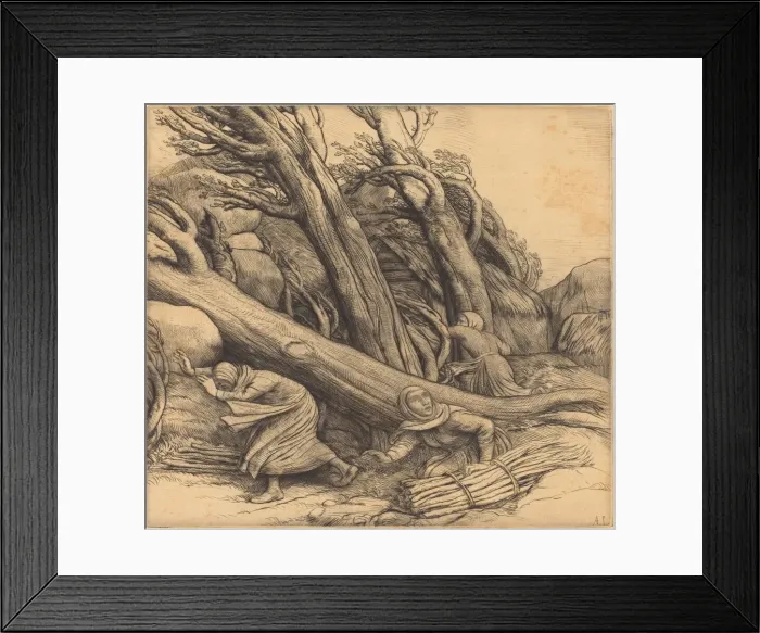 Framed Print : Tornado (Le typhon). Creator: Alphonse Legros Framed Print : Tornado (Le typhon). Creator: Alphonse Legros