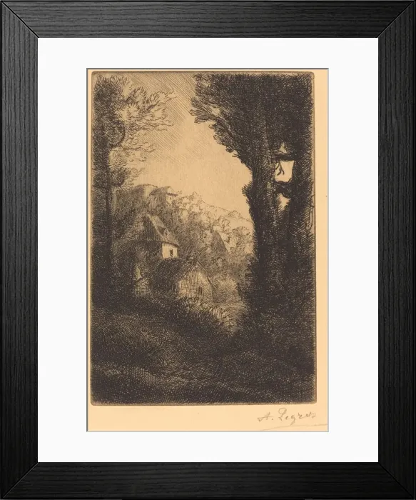 Framed Print : Farm on a Hillside in Sunlight (La ferme du coteau; Effet de soleil sur le coteau) Framed Print : Farm on a Hillside in Sunlight (La ferme du coteau; Effet de soleil sur le coteau)