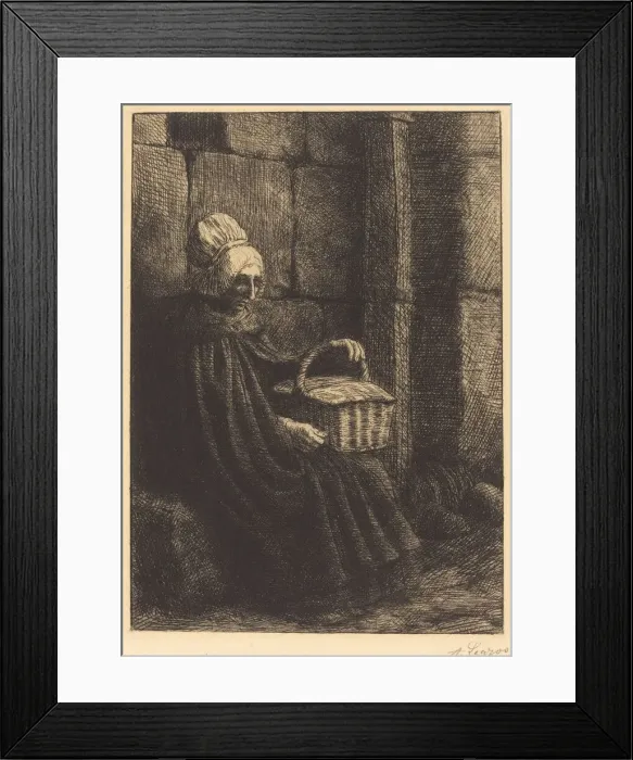 Framed Print : Peasant Woman of Boulogne (Paysanne des environs de Boulogne dite La femme au panier) Framed Print : Peasant Woman of Boulogne (Paysanne des environs de Boulogne dite La femme au panier)