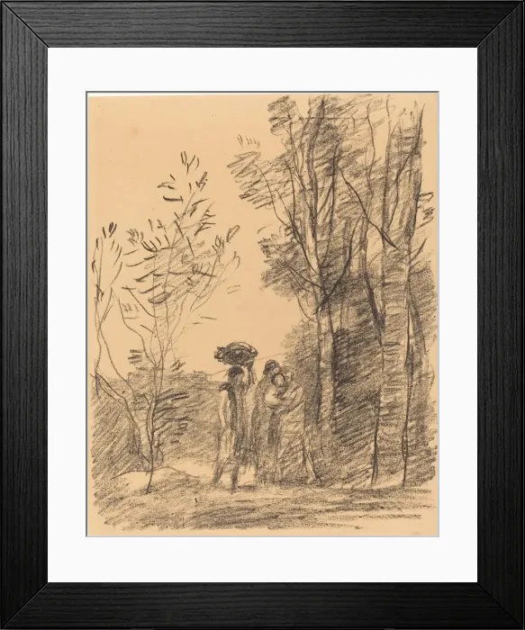 Framed Print : The Meeting in the Woods (La Rencontre du bosquet), 1871 Framed Print : The Meeting in the Woods (La Rencontre du bosquet), 1871