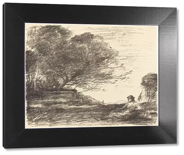 Sappho (Sapho), 1871. Creator: Jean-Baptiste-Camille Corot