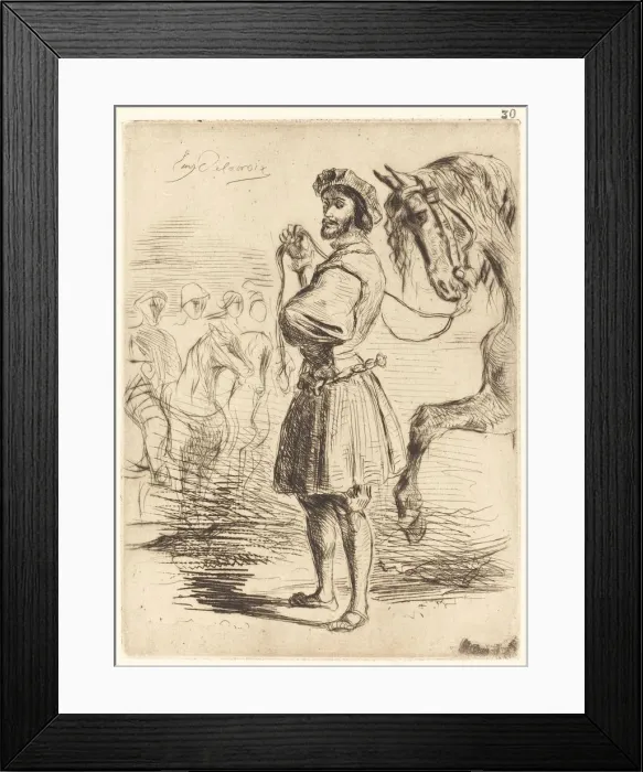 Framed Print : A Lord from the Period of Francis I (Un Seigneur de temps de Francois Ier), 1833 Framed Print : A Lord from the Period of Francis I (Un Seigneur de temps de Francois Ier), 1833